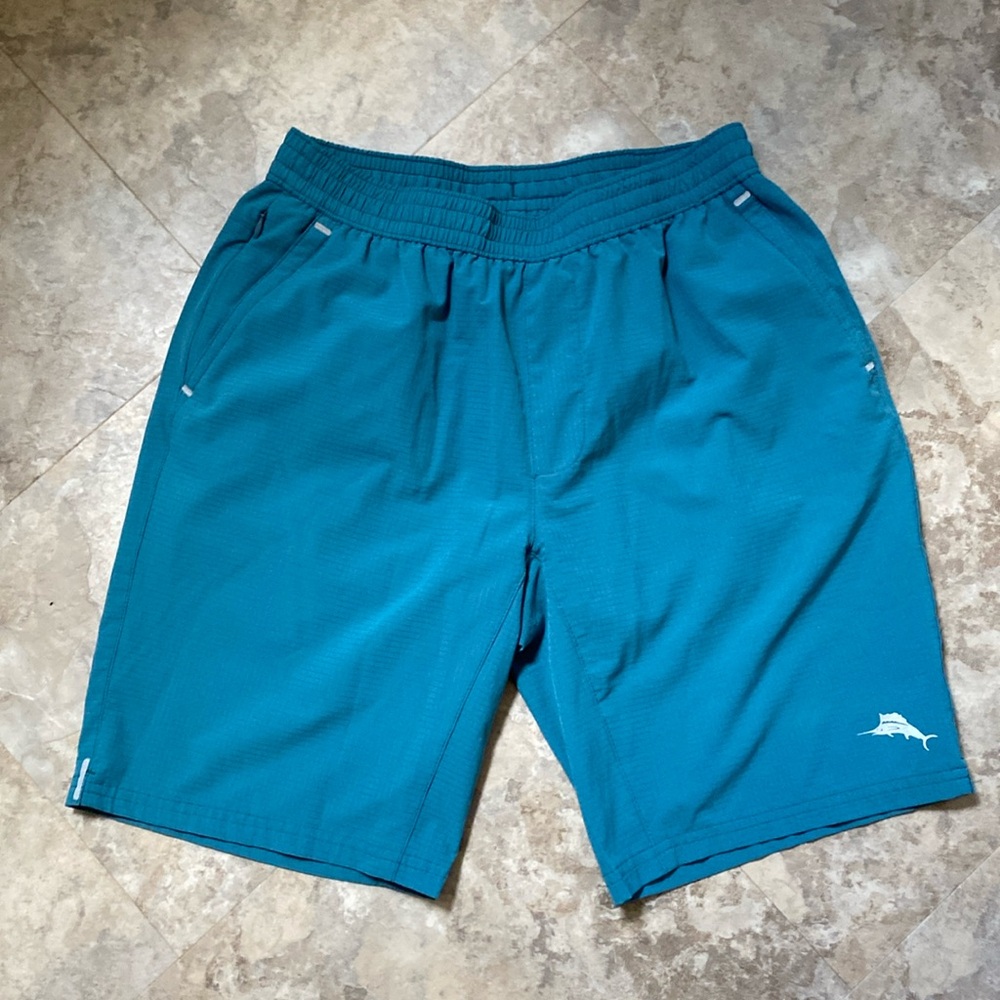Tommy Bahama Island Zone Teal Swim Trunks S